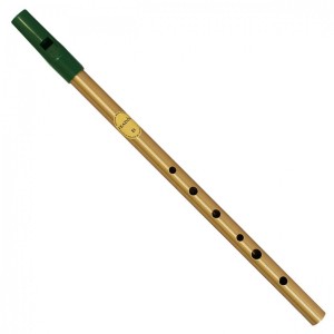 Feadog Single Tin Whistle - Brass - Key of D